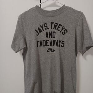 Nike Air Gray Tee with Black Print